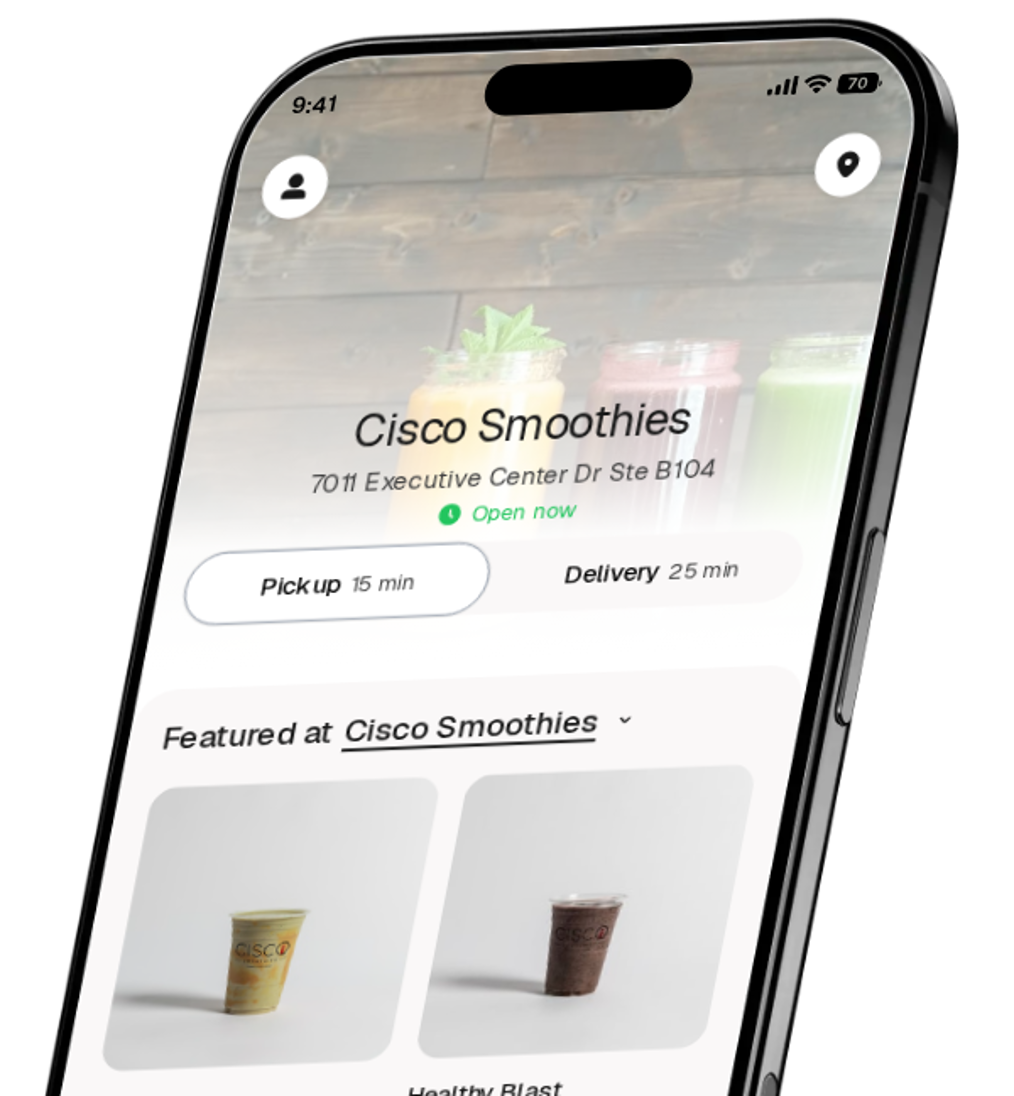 Cisco Smoothies app preview