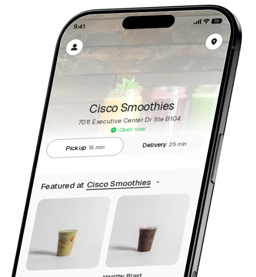 Cisco Smoothies app preview